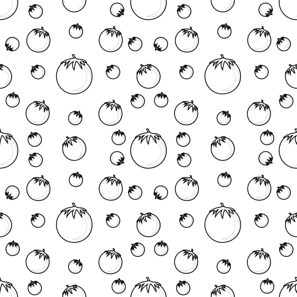 seamless pattern abstract tomato icon vector design with line art. design for background, wallpaper, backdrop, cover and graphic design needs