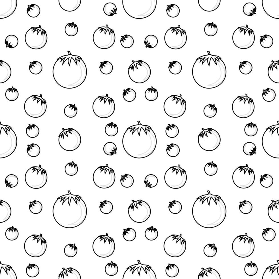 seamless pattern abstract tomato icon vector design with line art. design for background, wallpaper, backdrop, cover and graphic design needs