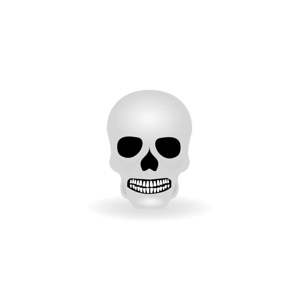 3d human head skull vector design