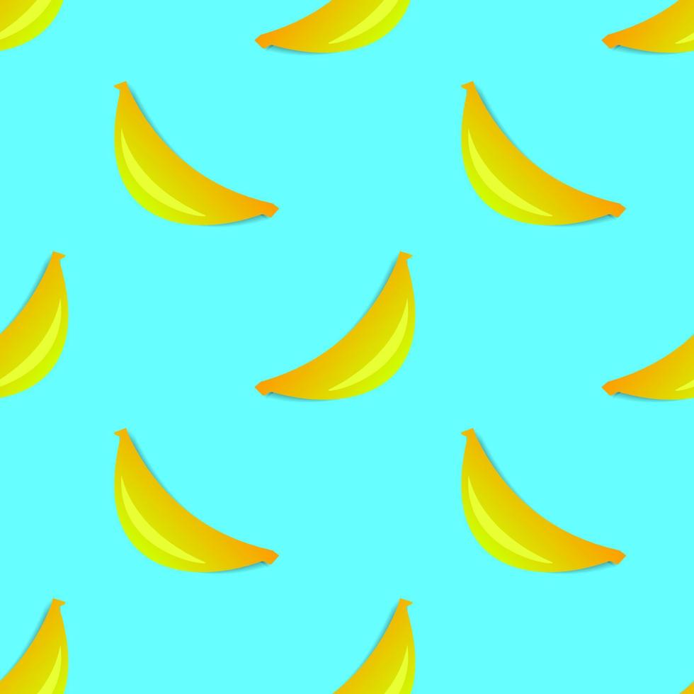 seamless pattern banana fruit vector design. blue background. design for wallpaper, backdrop, cover, print design and your design needs.