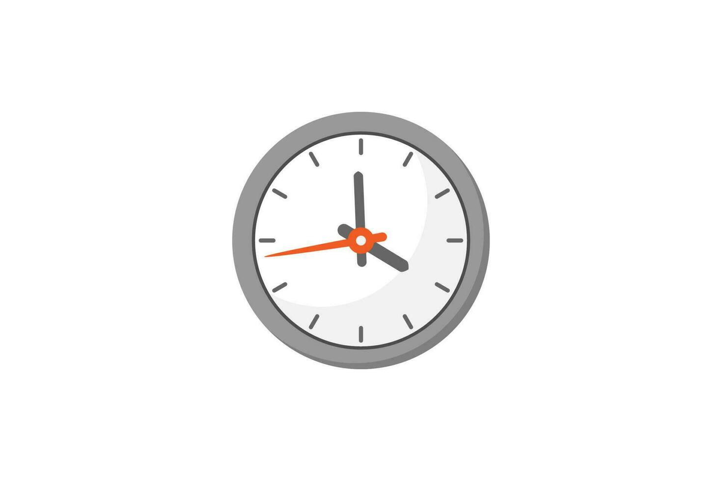 reloj, vector, ilustración vector