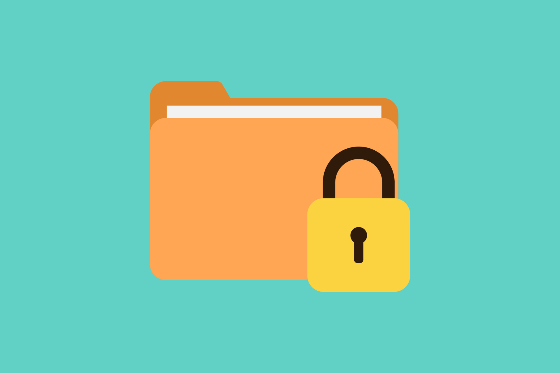 Folder file lock icon vector 5145825 Vector Art at Vecteezy