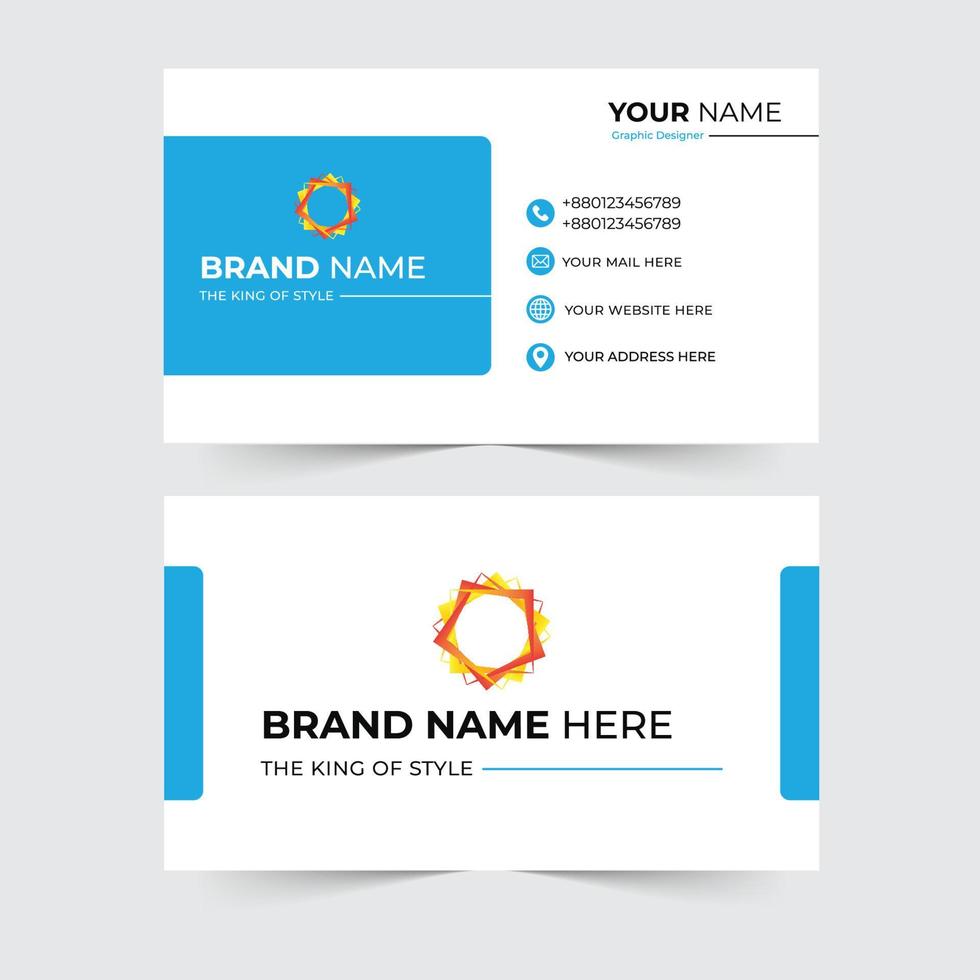 Corporate Business Card Design Template vector