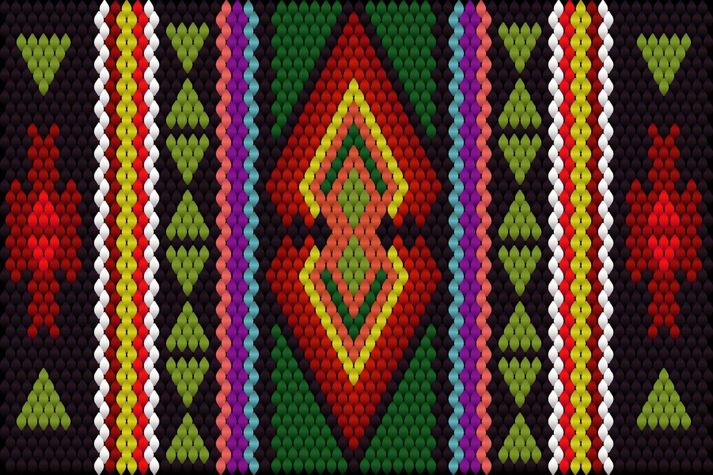 Seamless ethnic ornament for fabrics, interiors, ceramics and furniture in the style of Latin America. vector