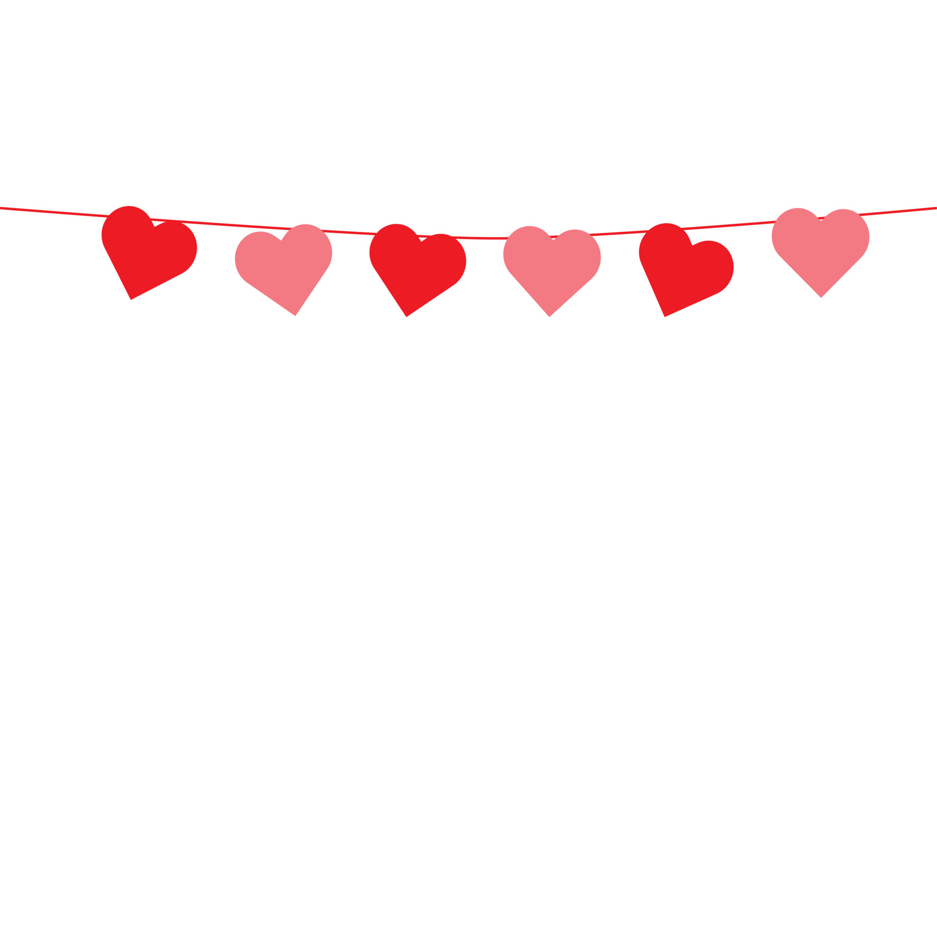 red hearts Romantic white background vector valentines day. 5145981 Vector  Art at Vecteezy