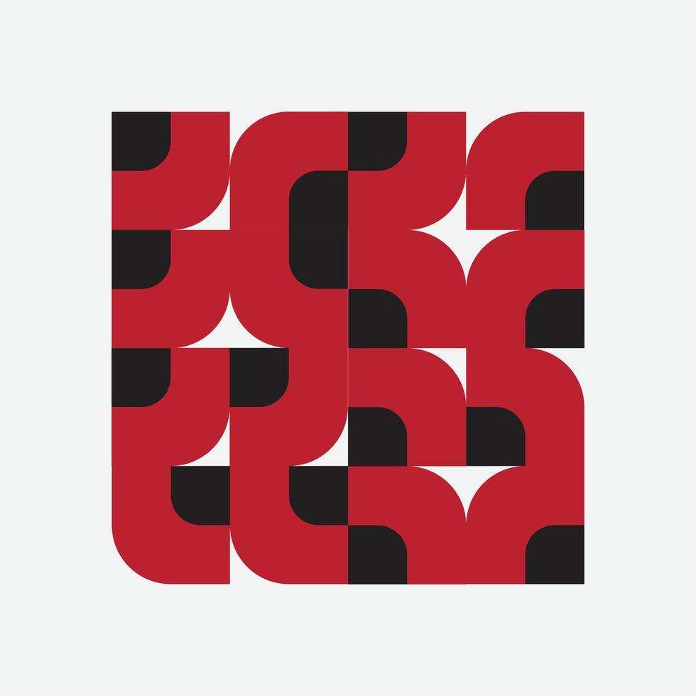 Geometry minimalistic artwork poster with simple shape and figure. Abstract vector pattern design in Scandinavian style for web banner, business presentation, branding package, fabric print, wallpaper