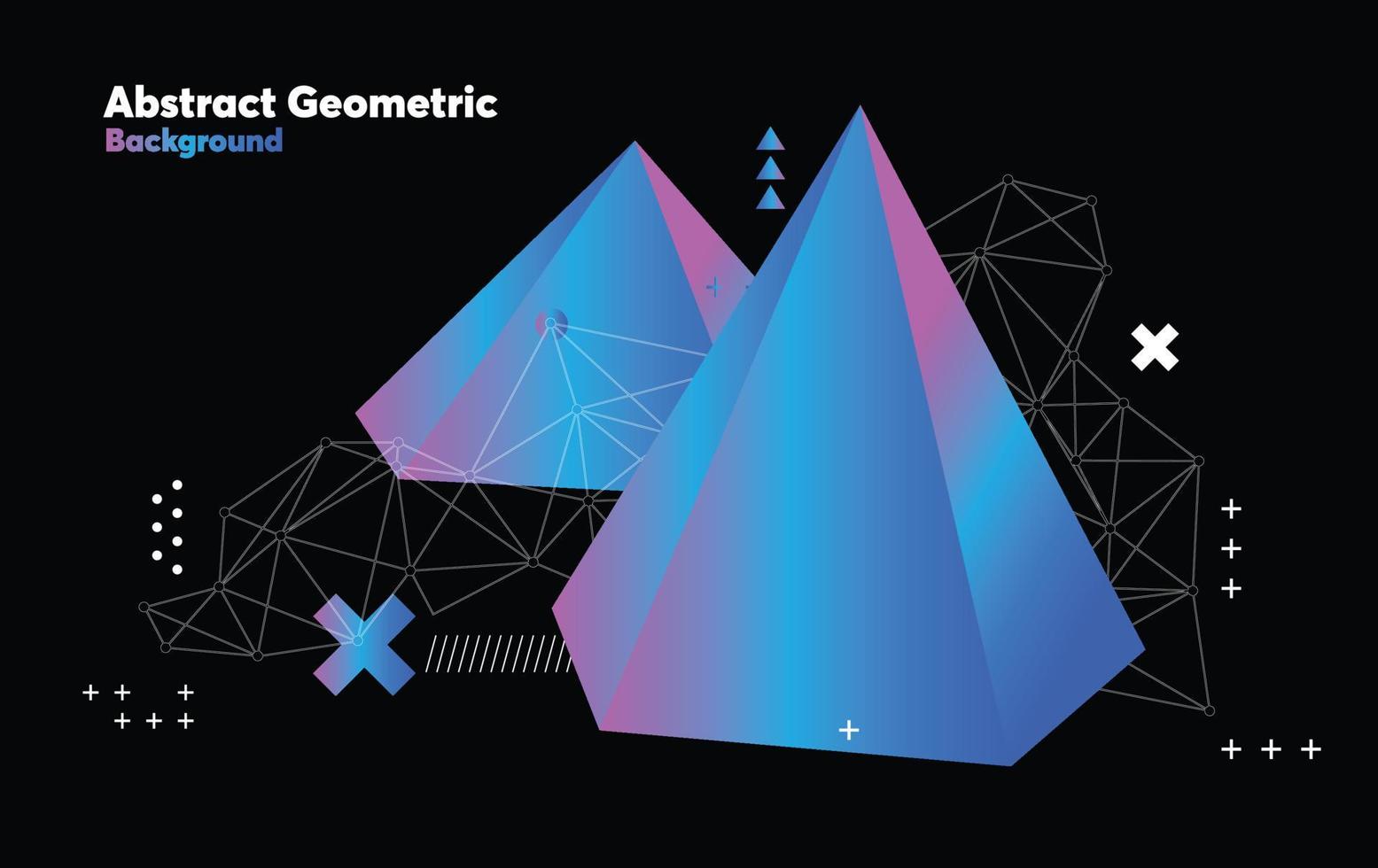 fondo geométrico mínimo. composición de formas dinámicas. vector