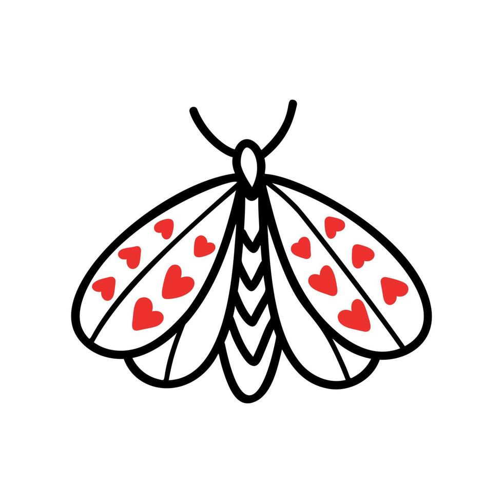 Moth vector icon