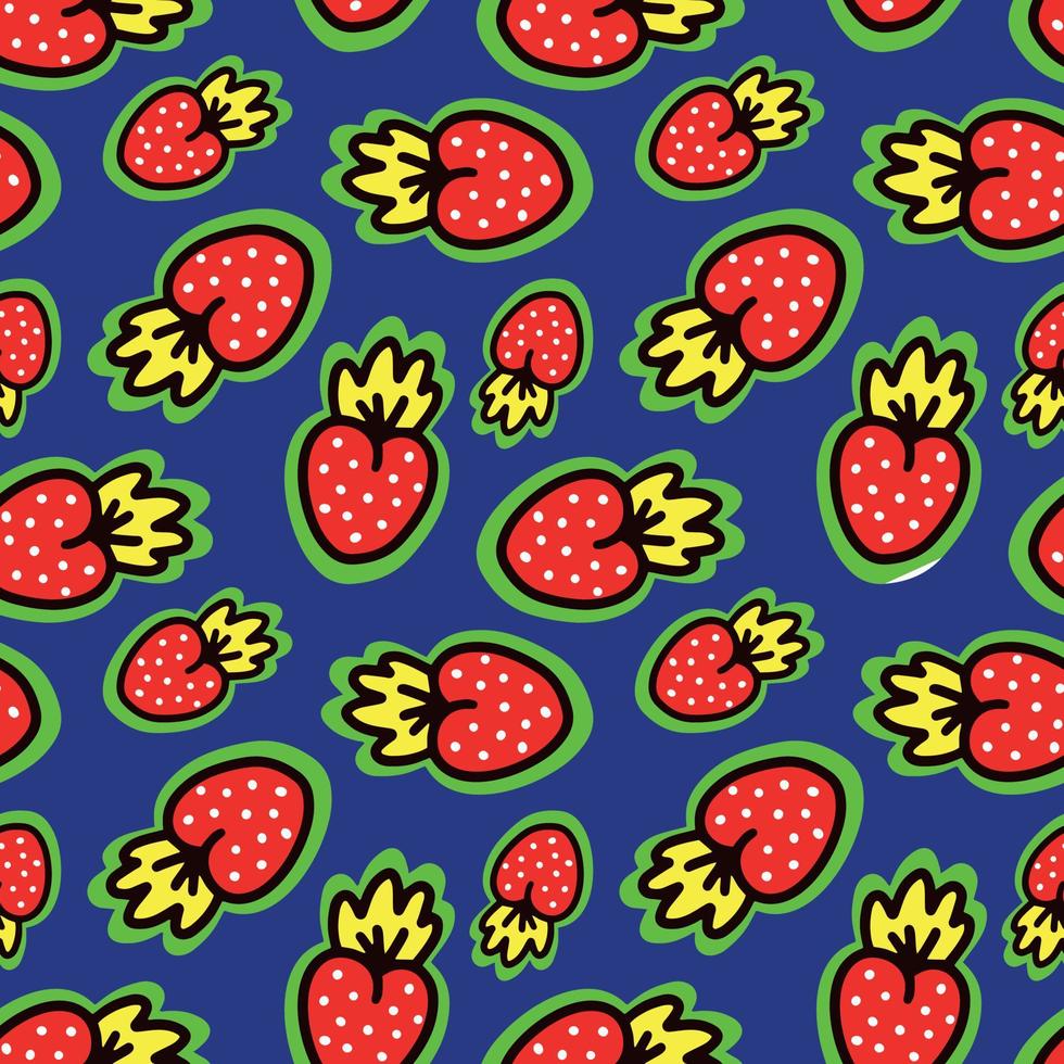 Seamless pattern with berries. Vector illustration