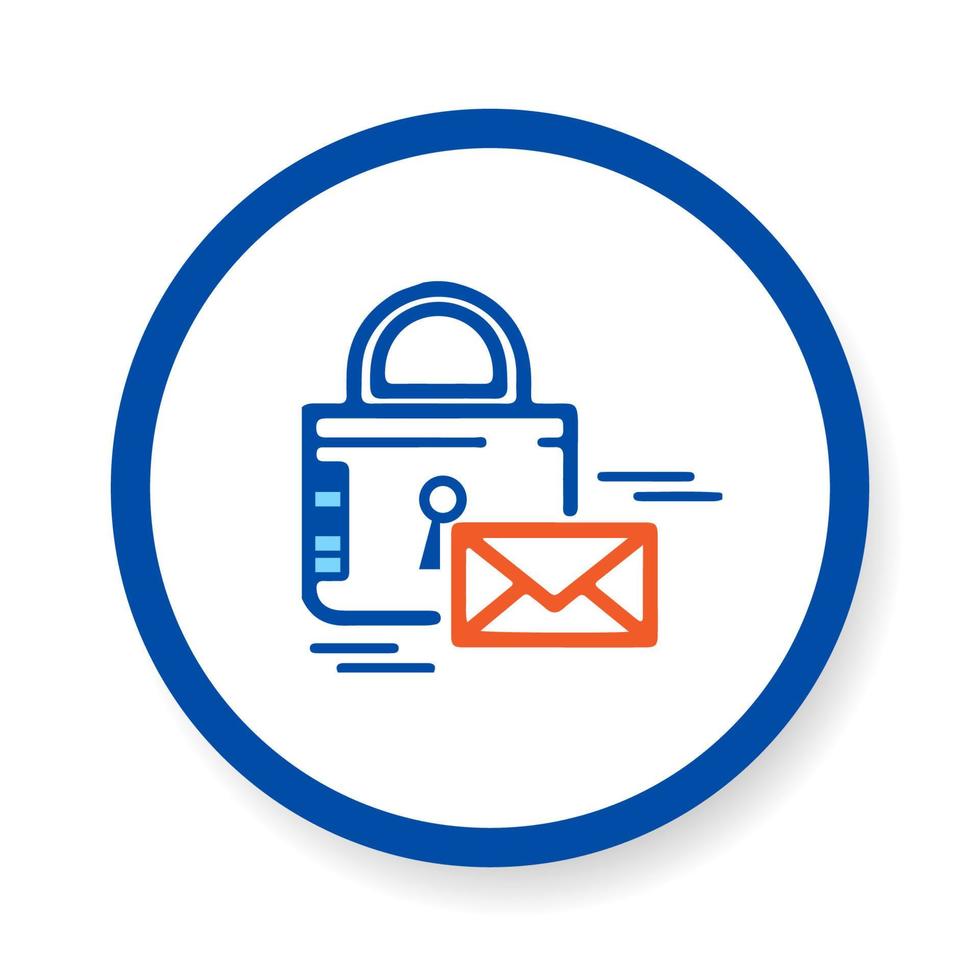 icon Secure E-mail Gateway vector, illustration, eps.10 5146181 Vector ...
