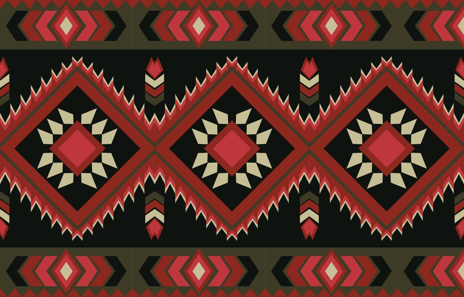 Tribal Traditional Aztec Elements Background Print vector