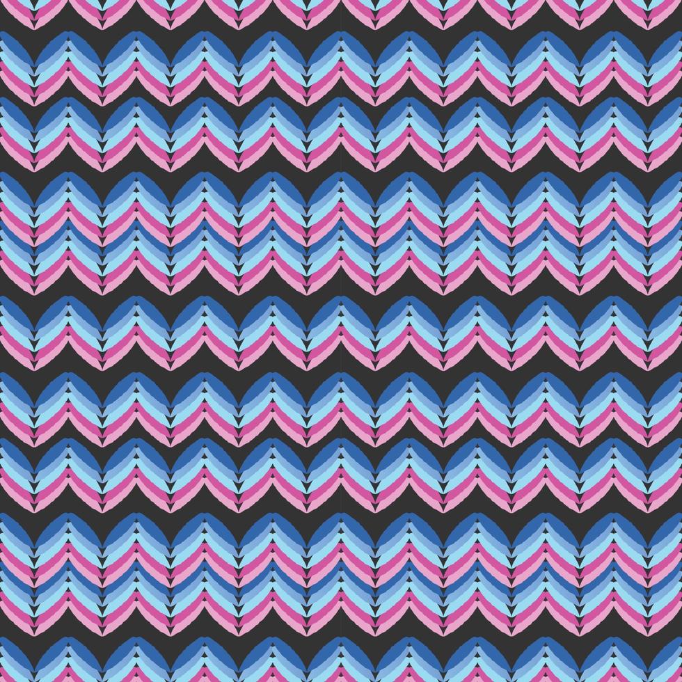 Clothing zigzag chevron stripes knitted texture geometric seamless pattern vector