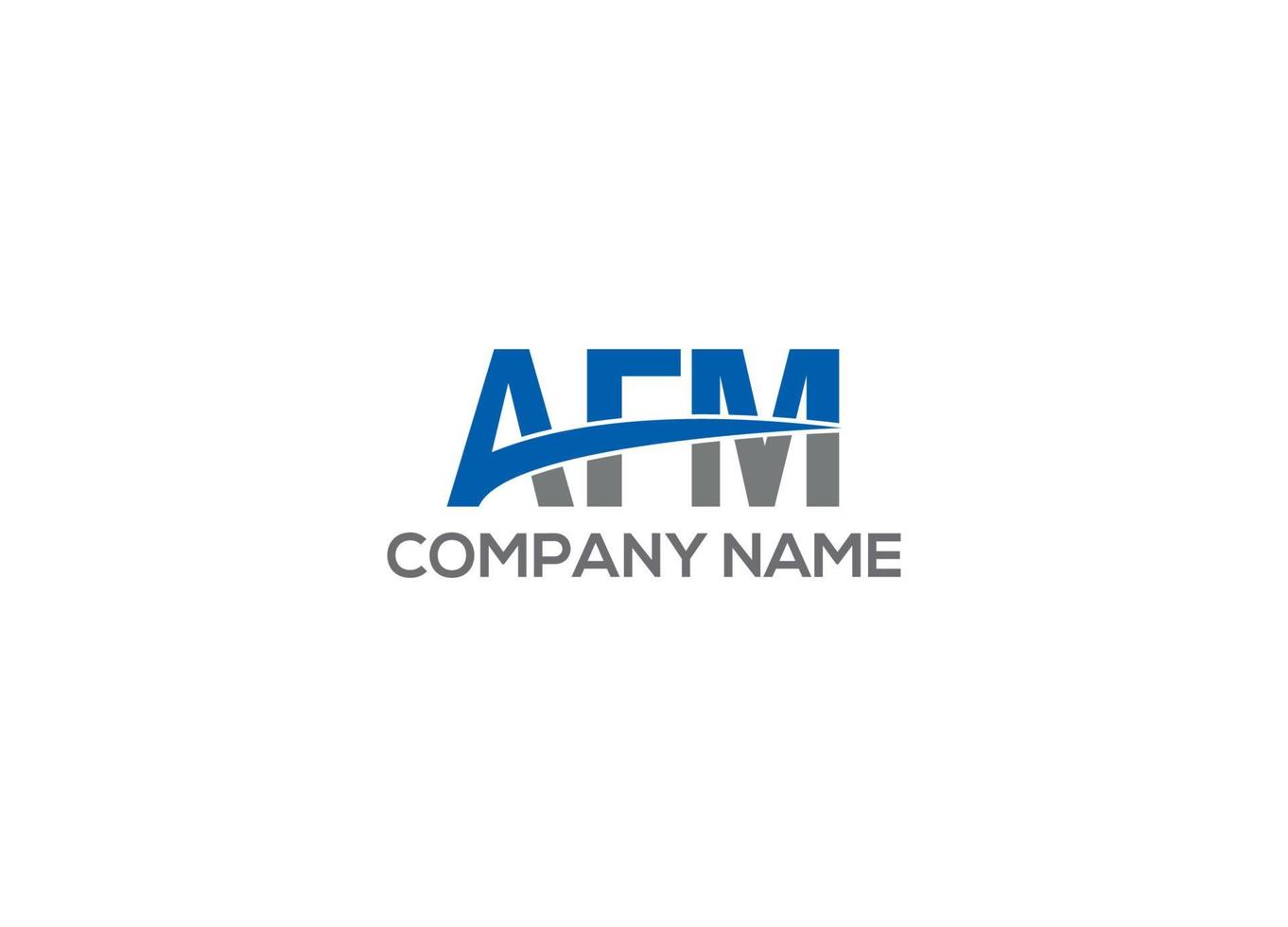 AFM initial logo design vector icon template