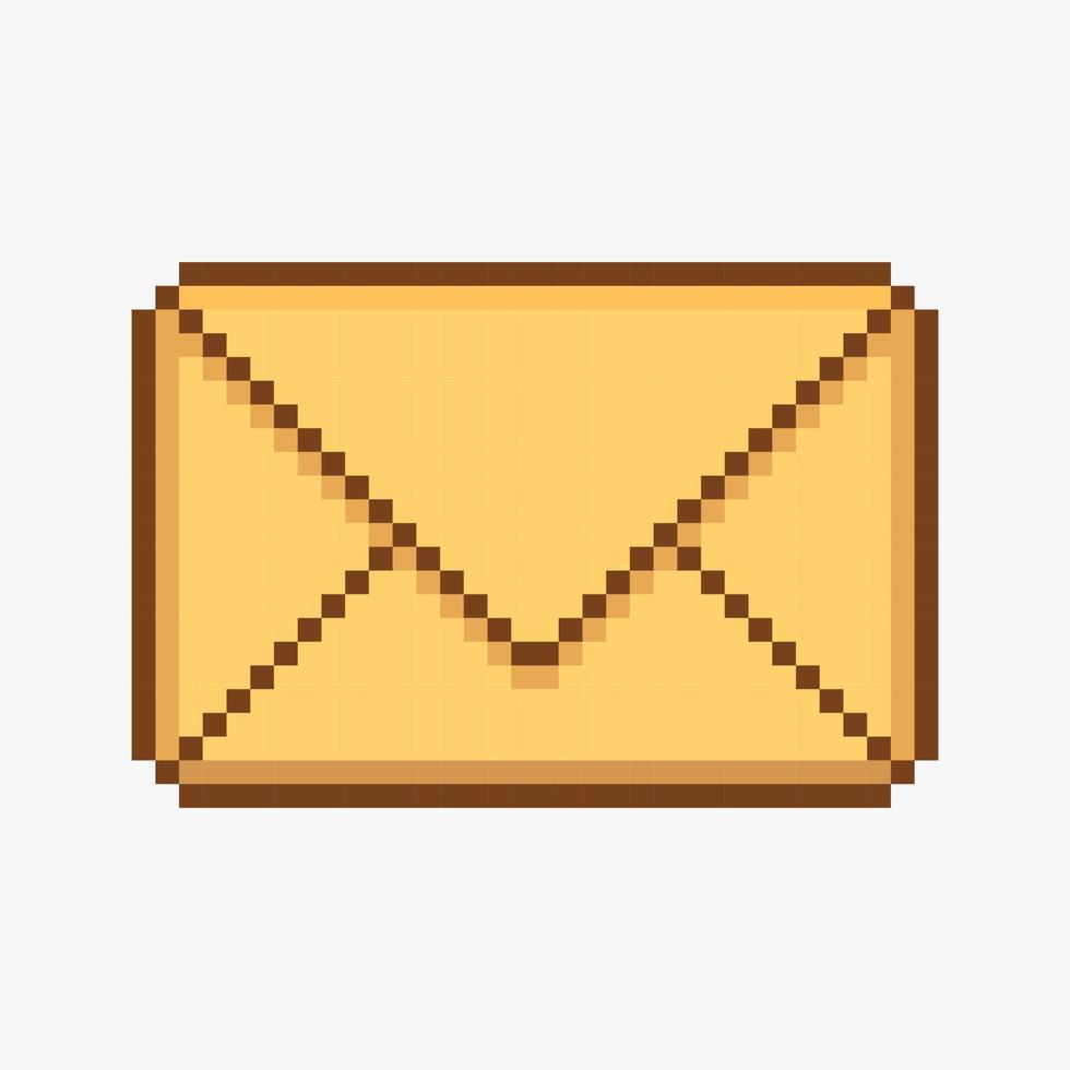 Envelope pixel art vector