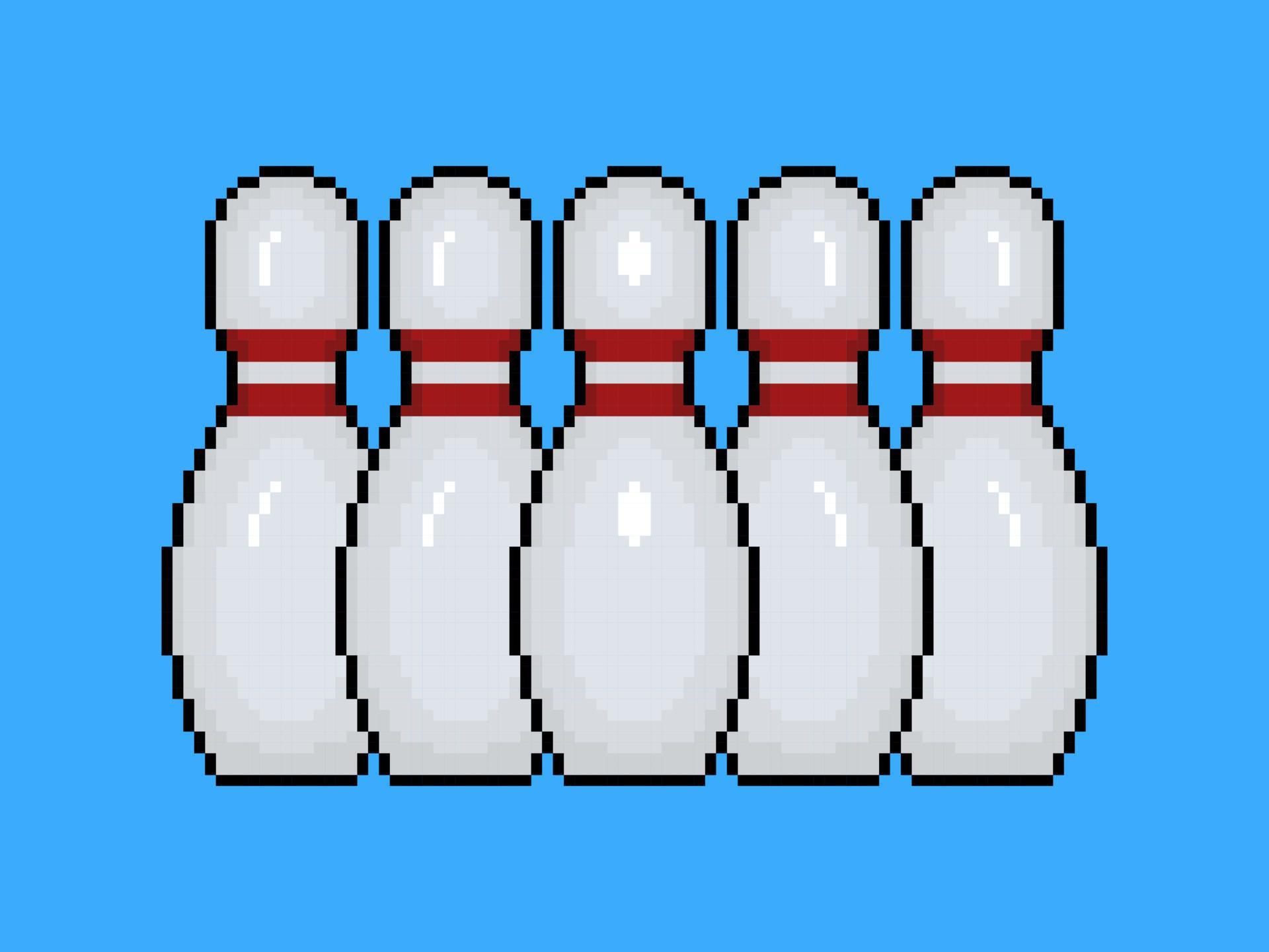 Bowling Pins Pixel Art 5146511 Vector Art At Vecteezy Bowling Pins Pixel Art 5146511 Vector Art At Vecteezy