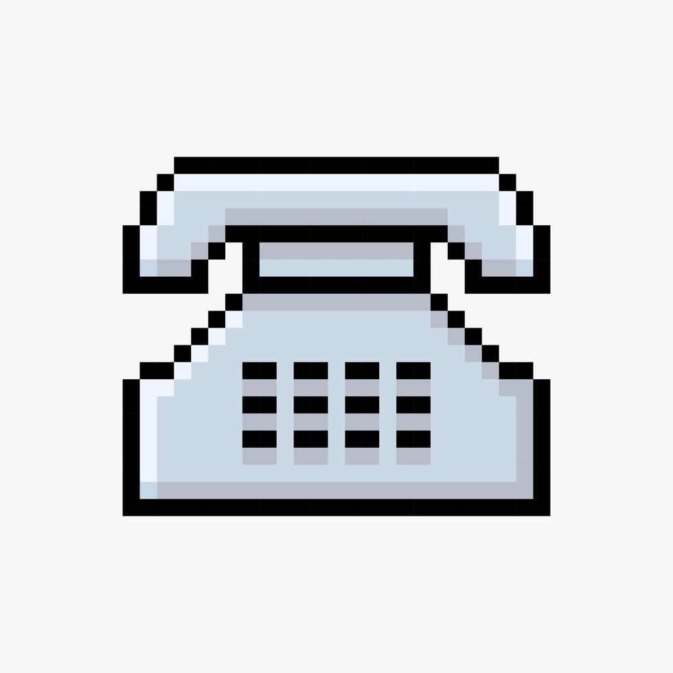 Telephone pixel art vector