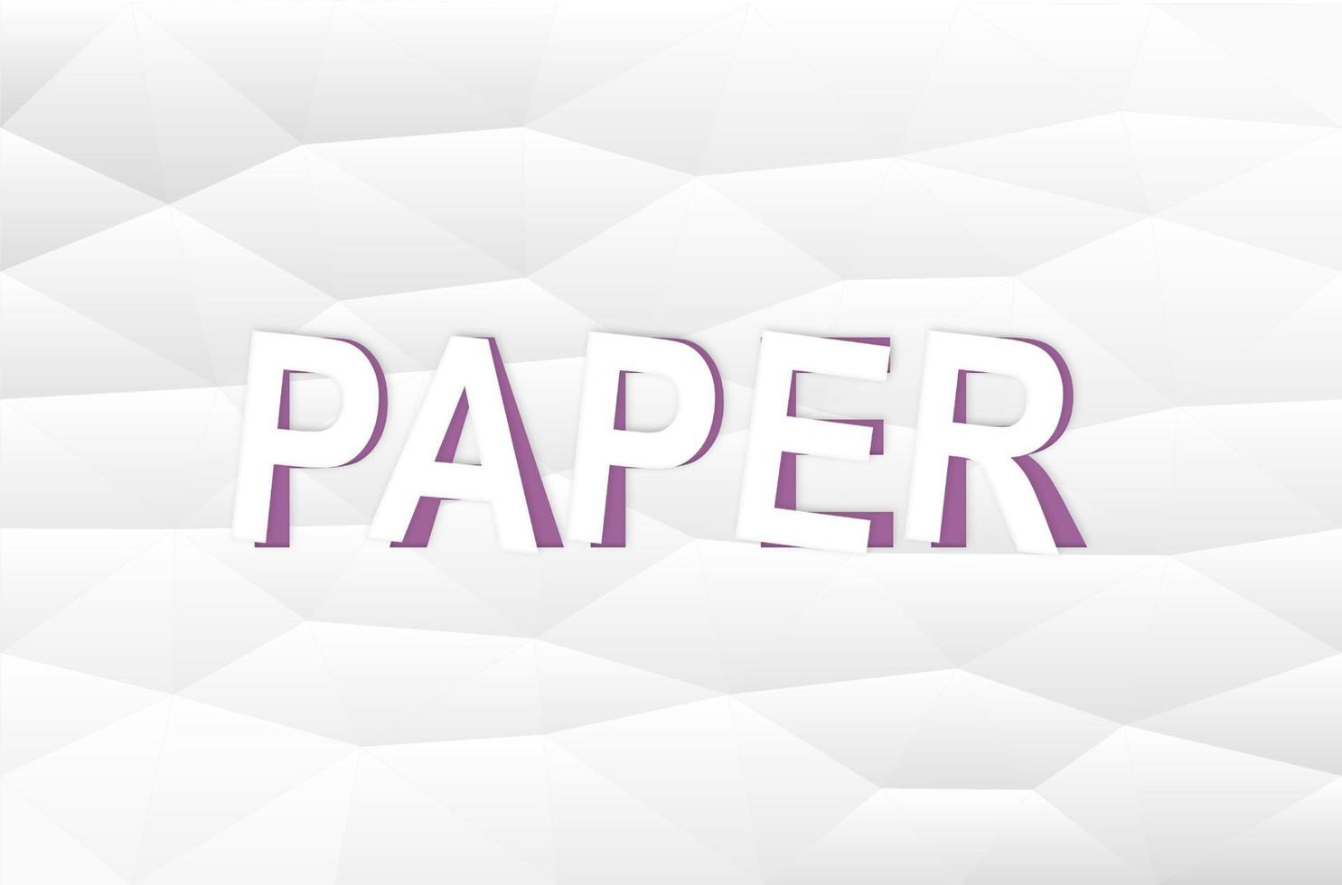 Paper text effect template design with 3d paper cut out style use for business brand and logo. Design element for leaflets, cards, envelopes, covers, flyers sales. Vector illustration.
