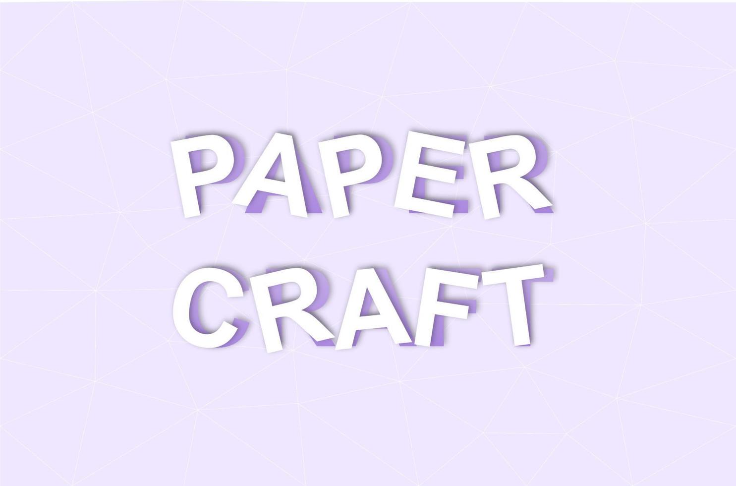 Paper craft text effect template design with 3d paper cut out style use for business brand and logo. Design element for leaflets, cards, envelopes, covers, flyers sales. Vector illustration.