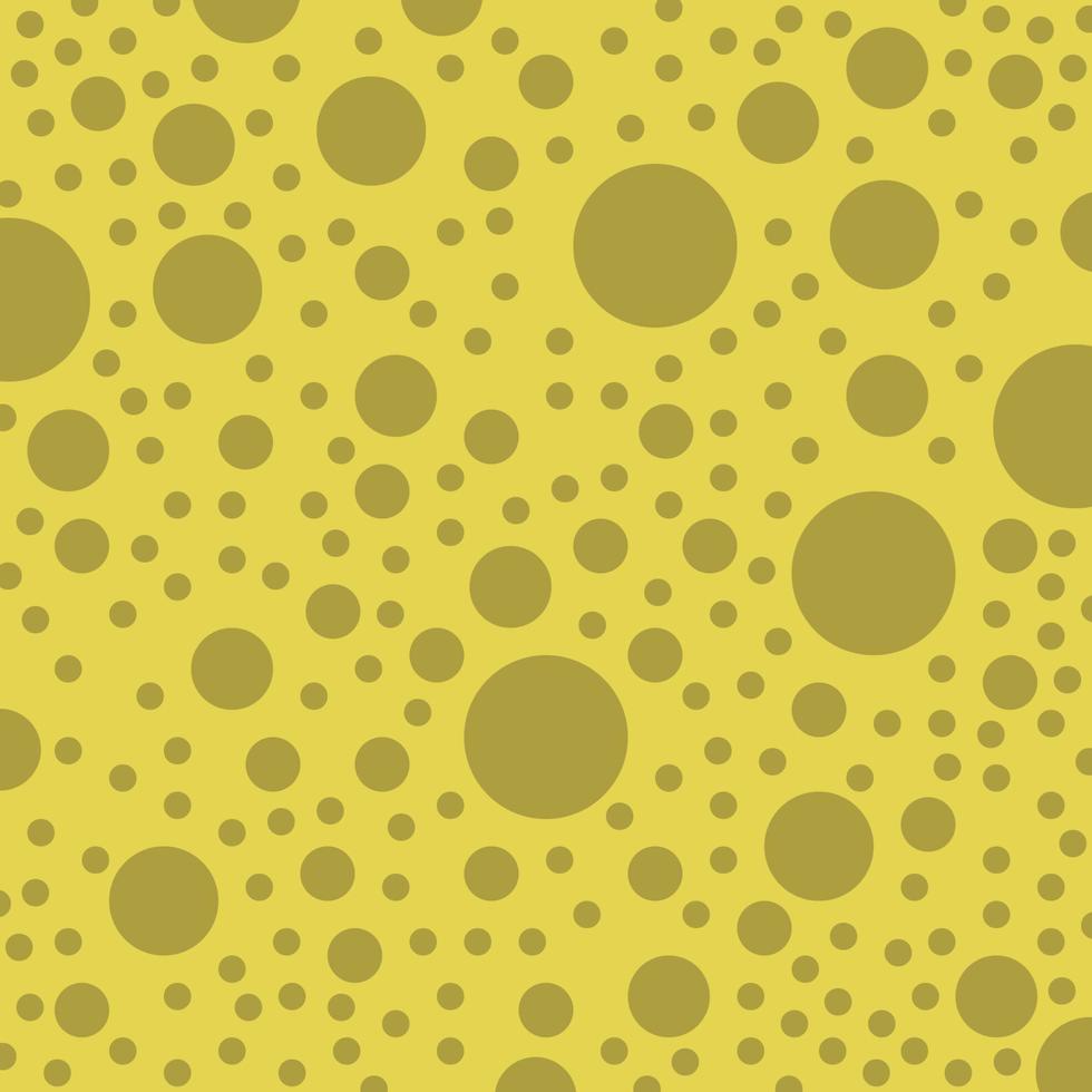 patrón de lunares de queso lindo abstracto concepto de fondo amarillo vintage elegante retro para impresión de moda vector