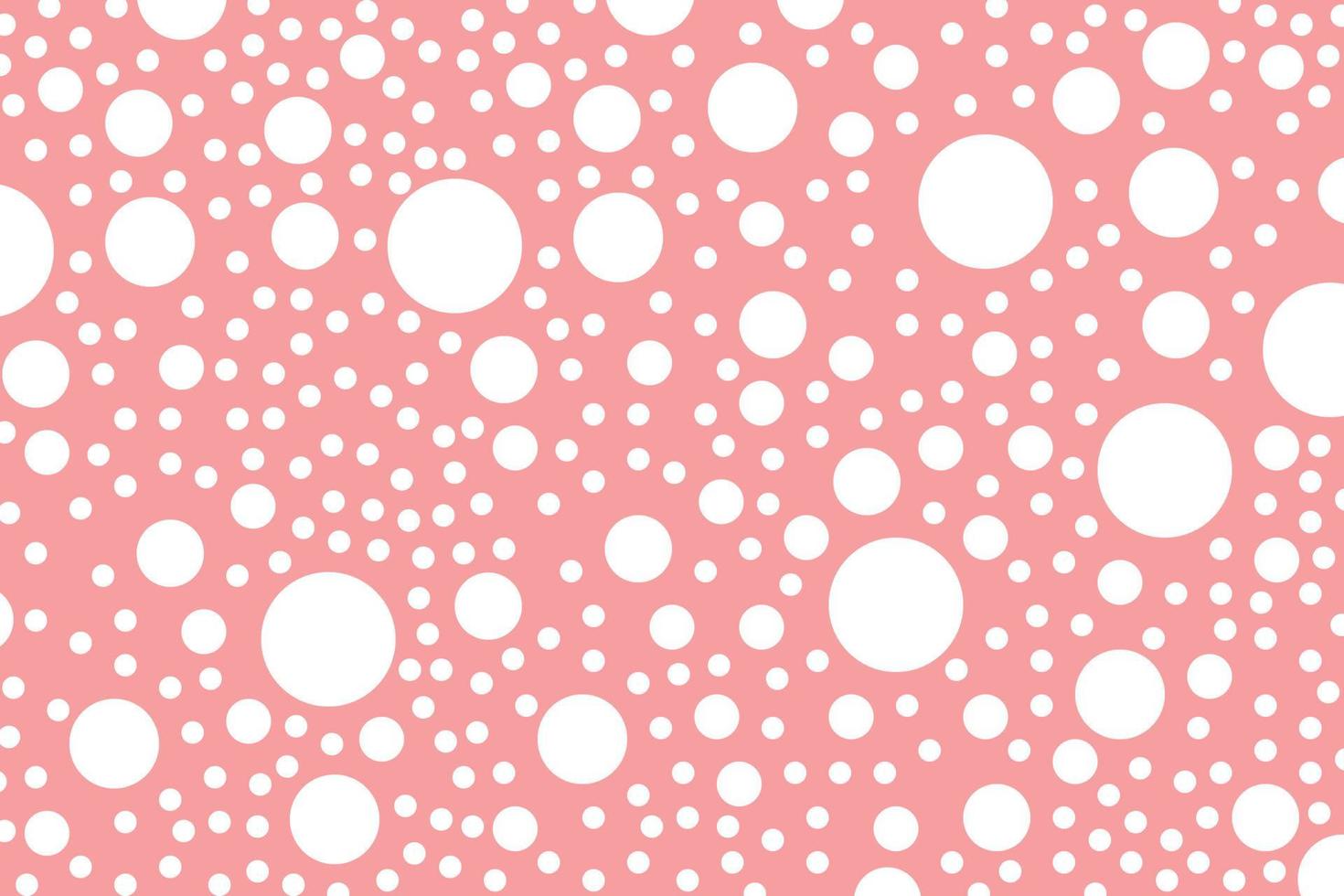 abstract pretty cute polka dots pattern retro stylish vintage pink wide background concept for fashion printing vector