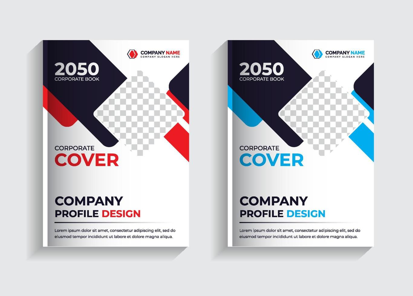 New Corporate Company Business Profile Template Design, 4 Page Business Brochure Template, Annual Report, Bi-fold Brochure,  Social Media Post and ad Banner Design, Digital Banner, Business Book Cover vector