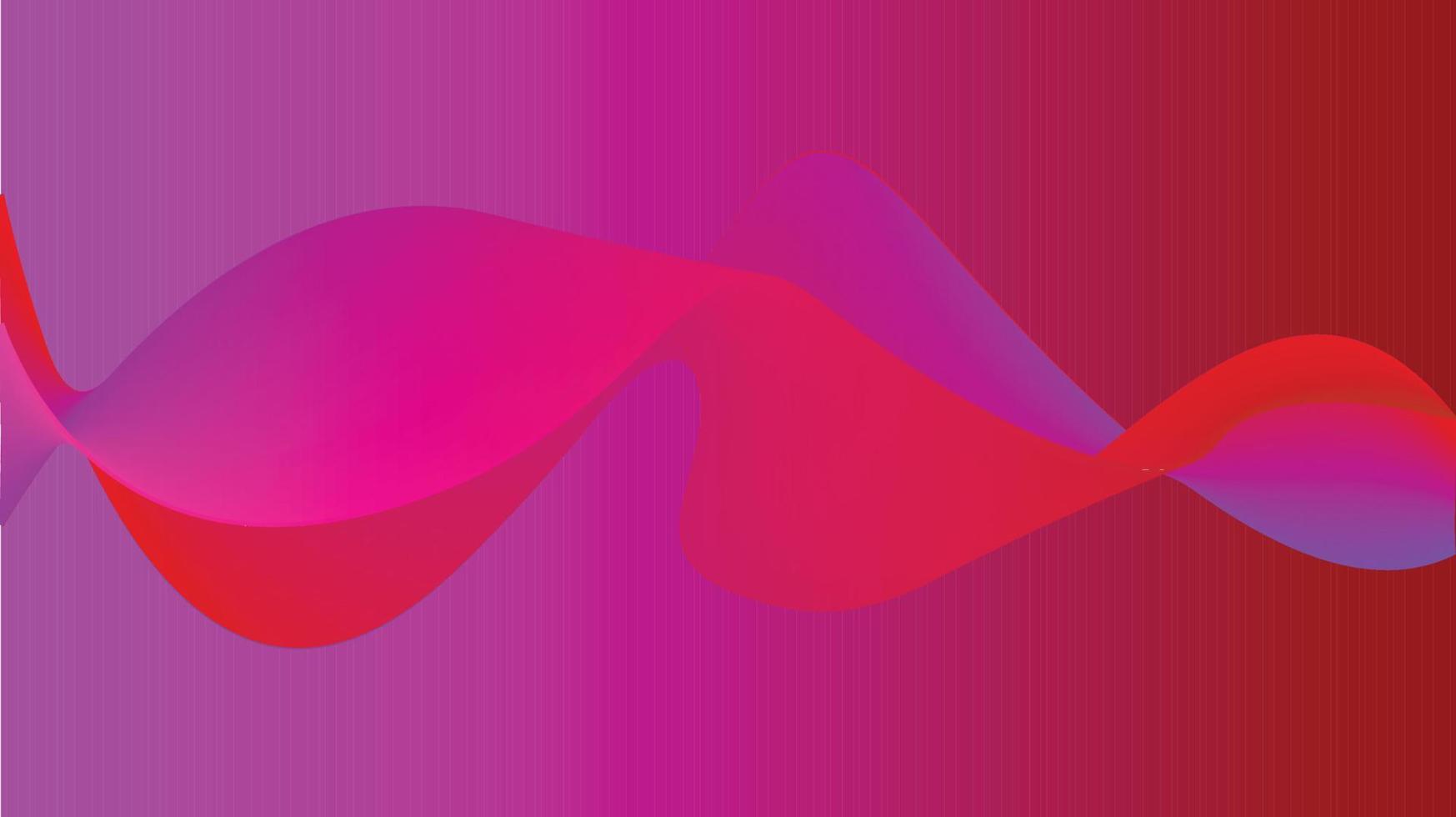 wave red abstract vector