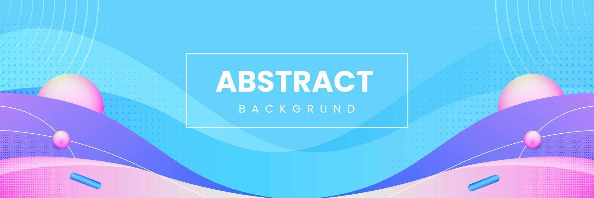 Gradient background with abstract shapes vector