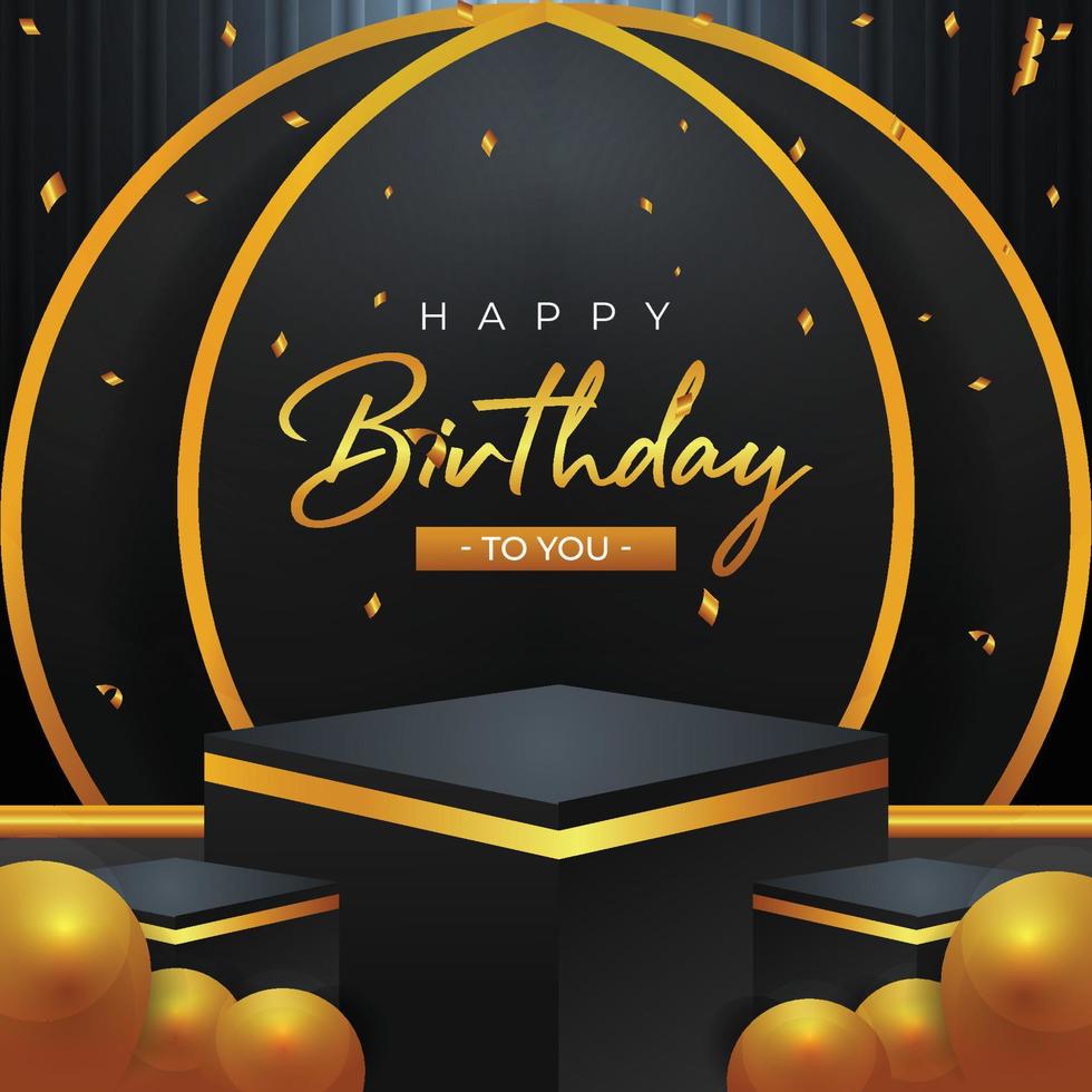 Happy birthday social media post template 5146822 Vector Art at Vecteezy