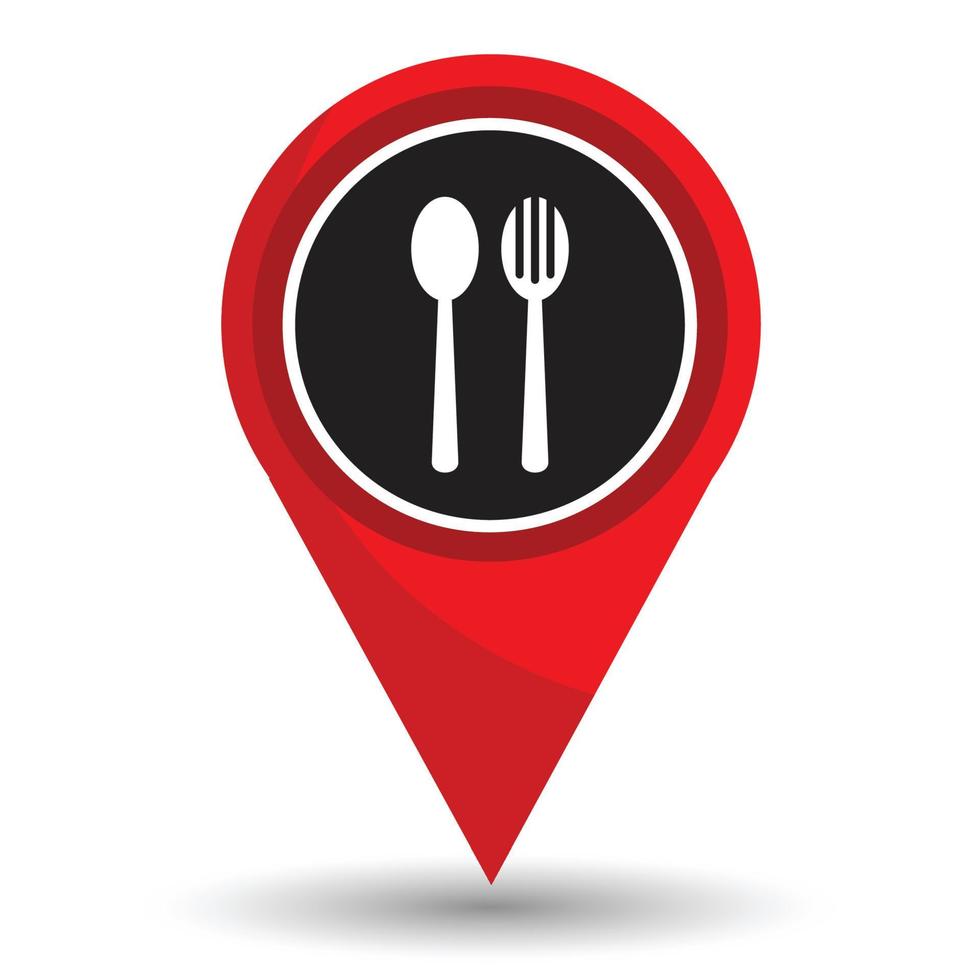 Pointer restaurant icon vector