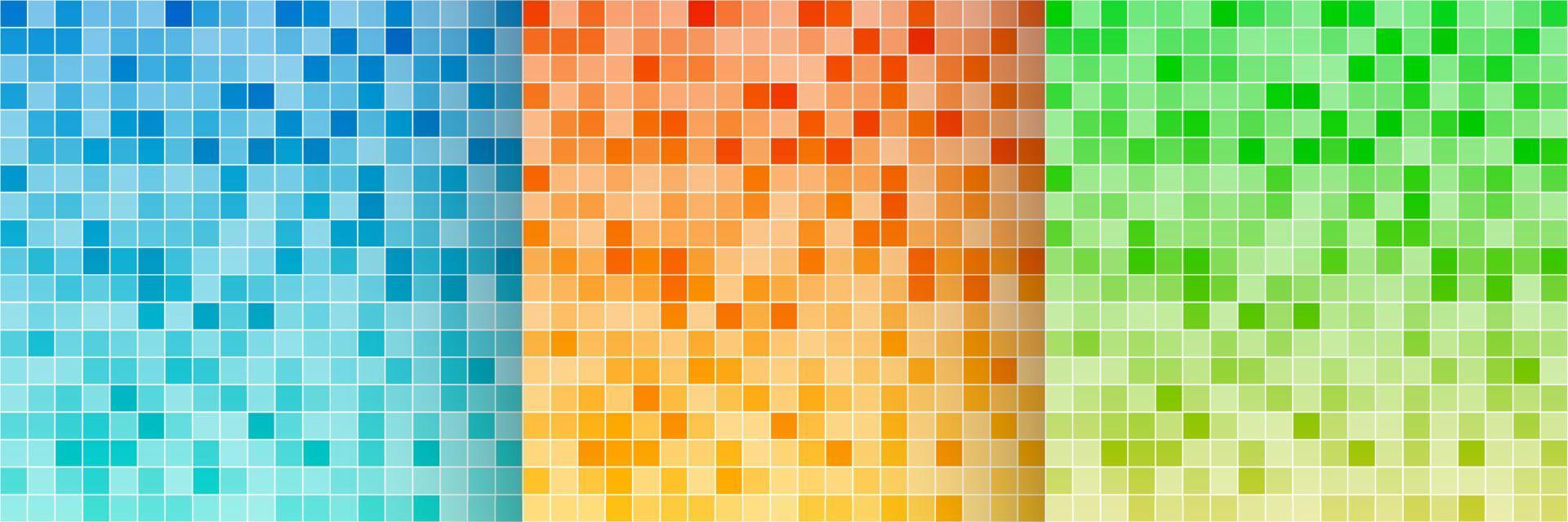 Abstract pixel blocks background set vector