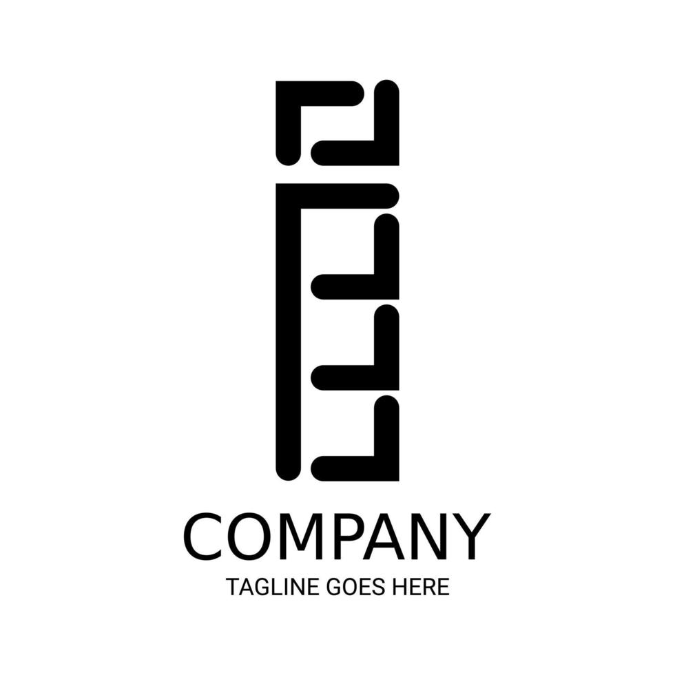 Simple letter I logo design. Perfect for t-shirts, etc. vector