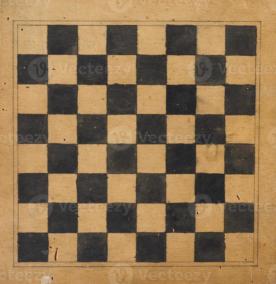 Draughts or Checkers game board photo