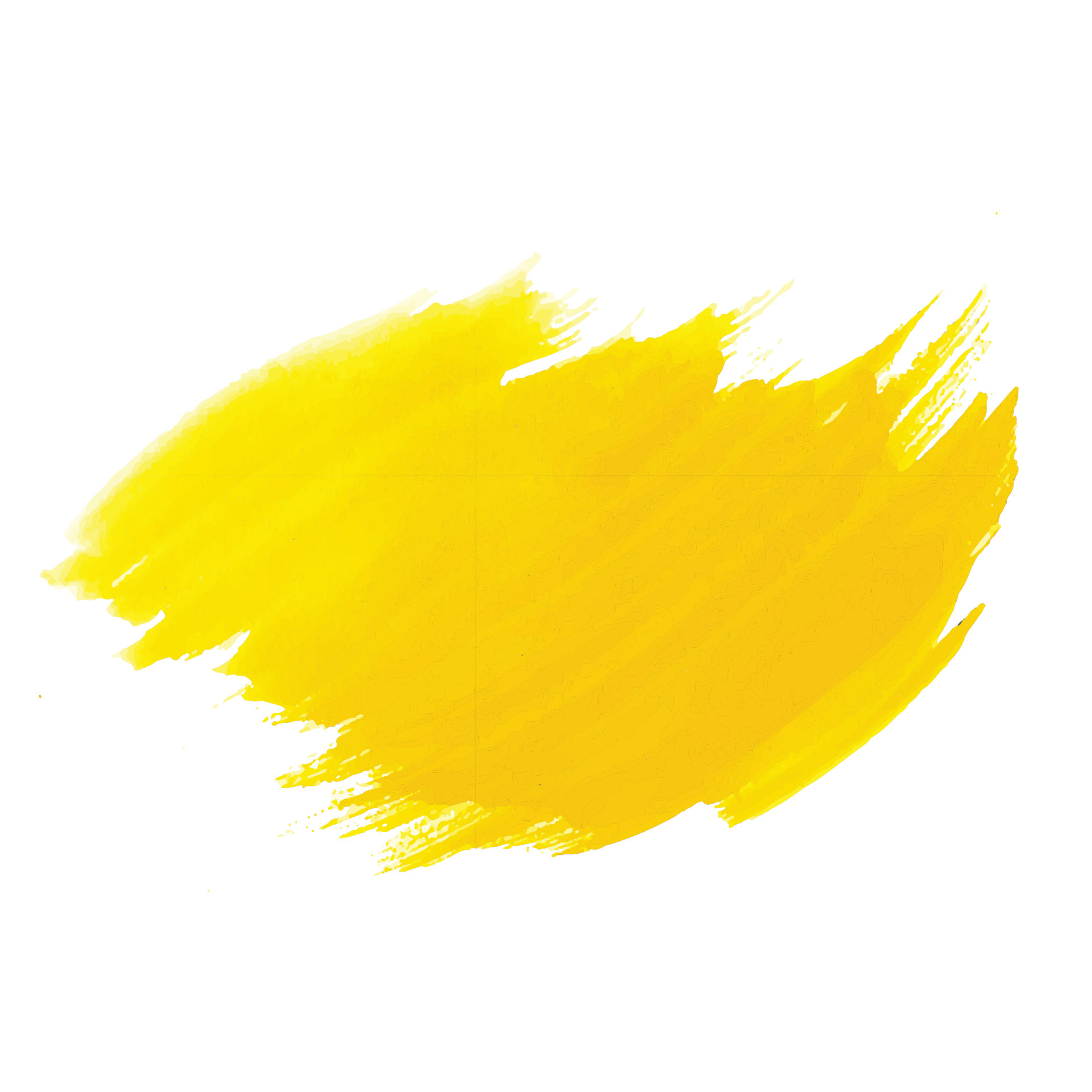 Hand draw yellow orange brush stroke watercolor design 5147114 Vector