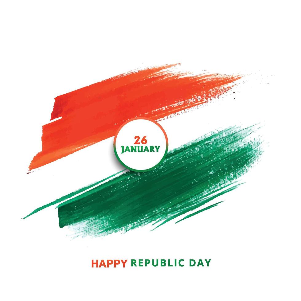 Indian flag concept background for republic day design vector