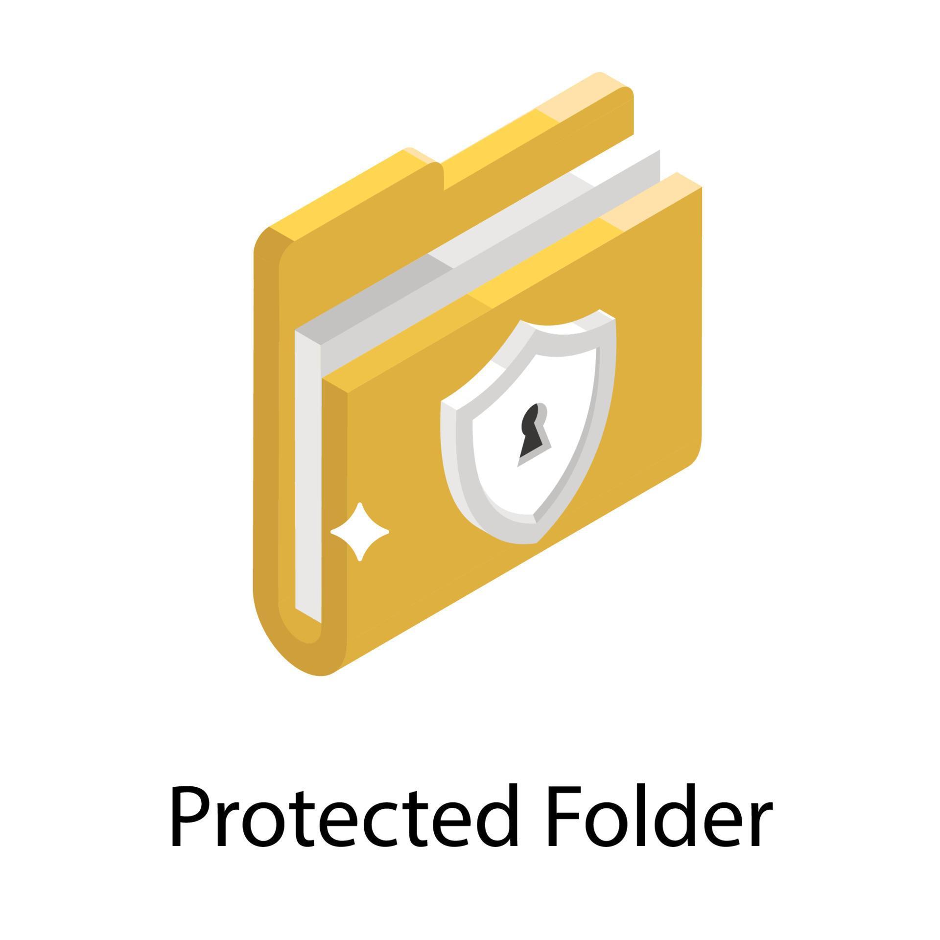 Protected Folder Concepts 5147277 Vector Art at Vecteezy