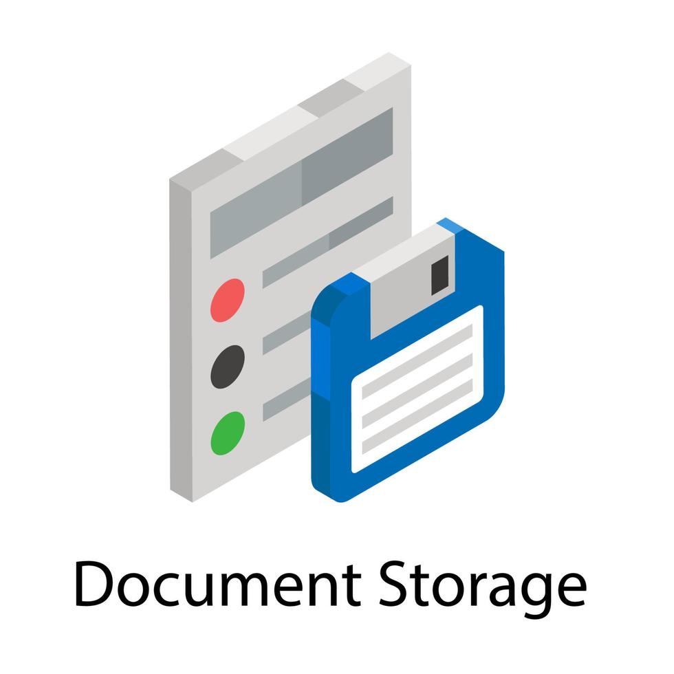 Document Storage Concepts vector