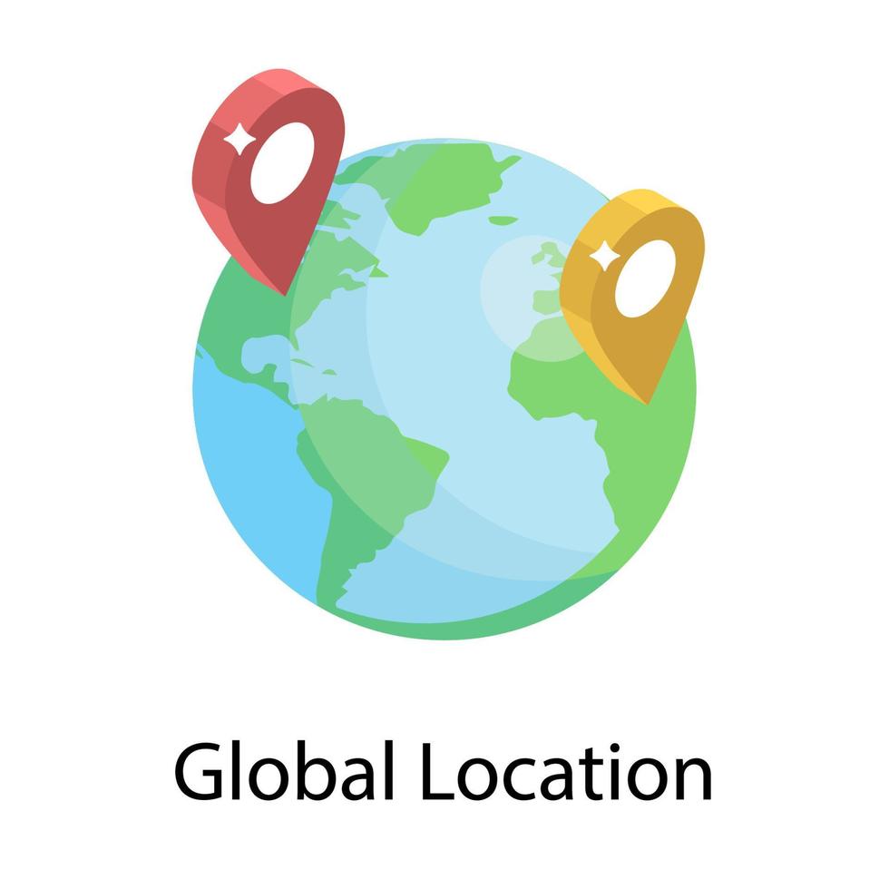 Global Location Concepts vector