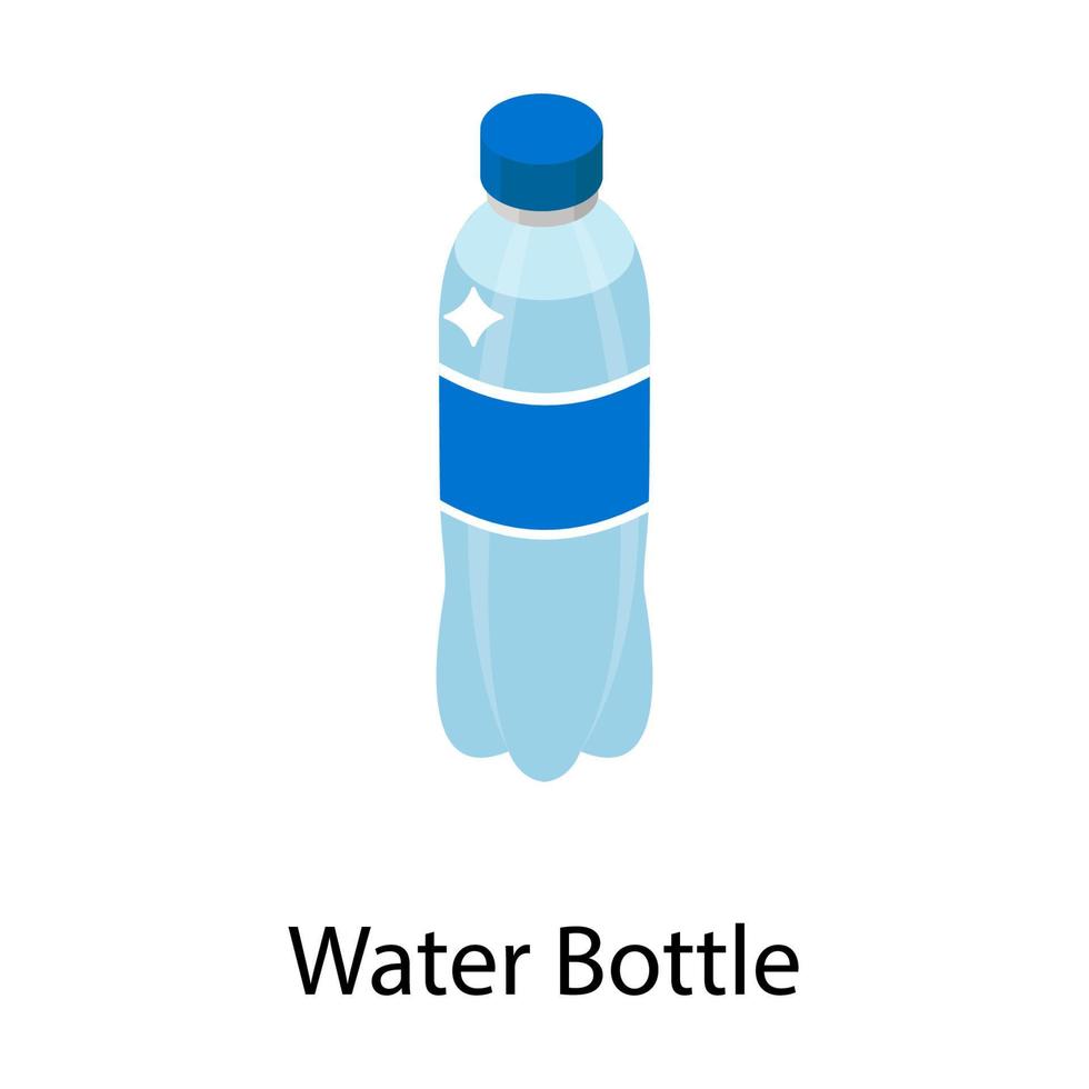 conceptos de botella de agua vector