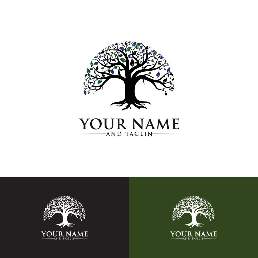 tree logo designs vector