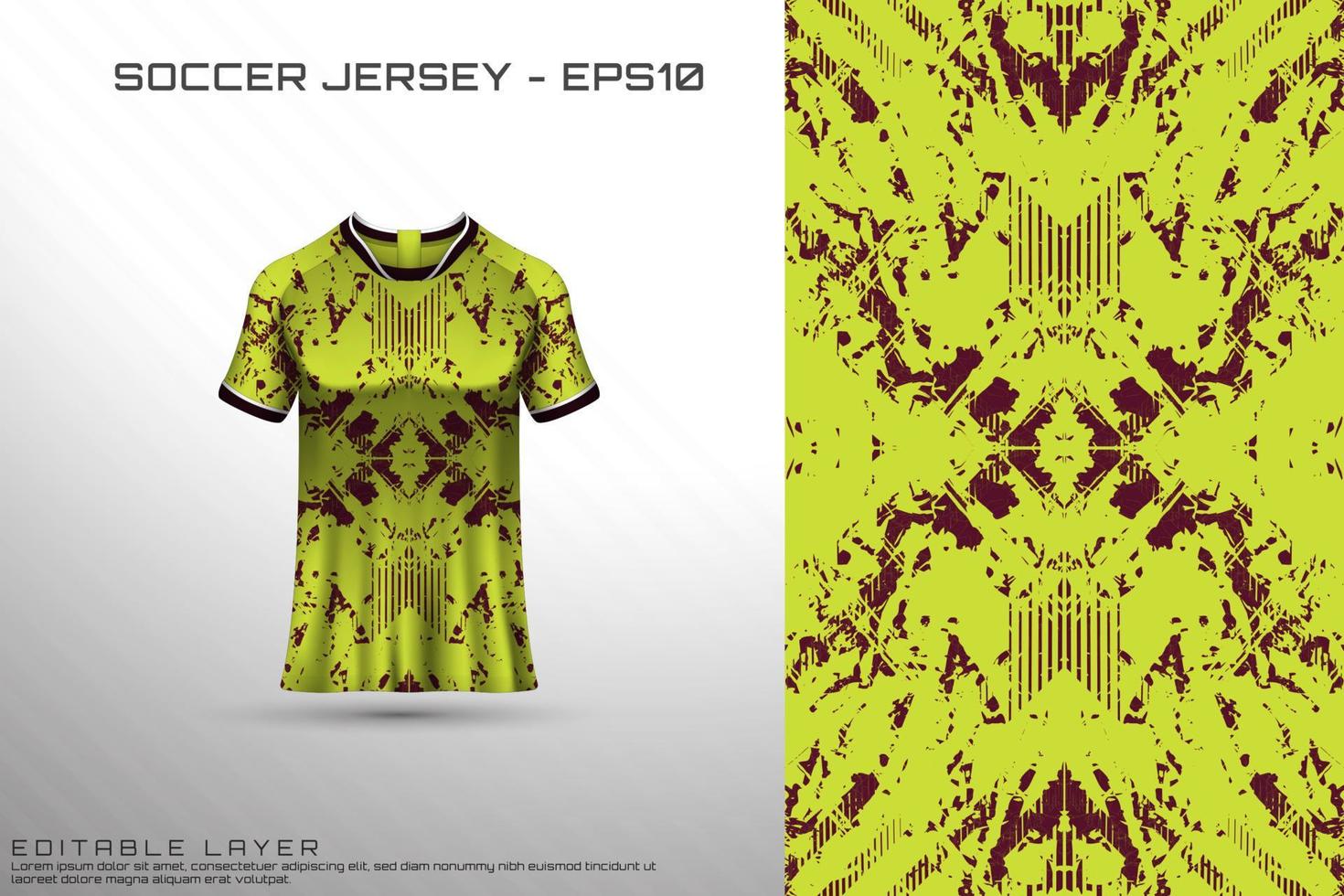 Sports jersey and t-shirt template sports jersey design vector mockup.