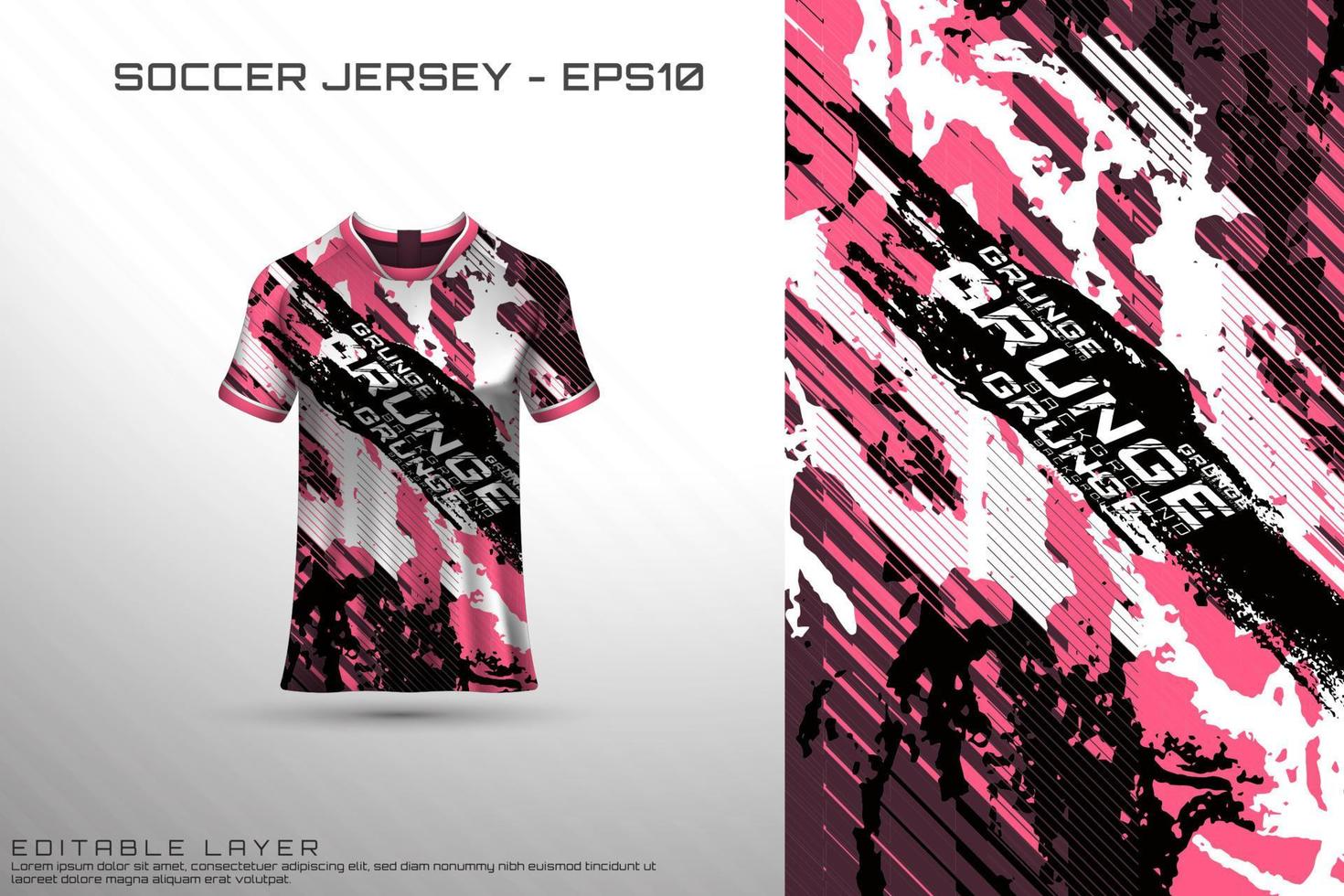 Sports jersey and t-shirt template sports jersey design vector mockup.