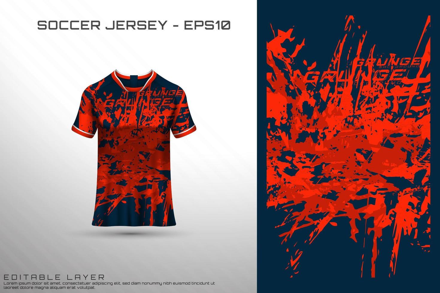 Sports jersey and t-shirt template sports jersey design vector mockup.