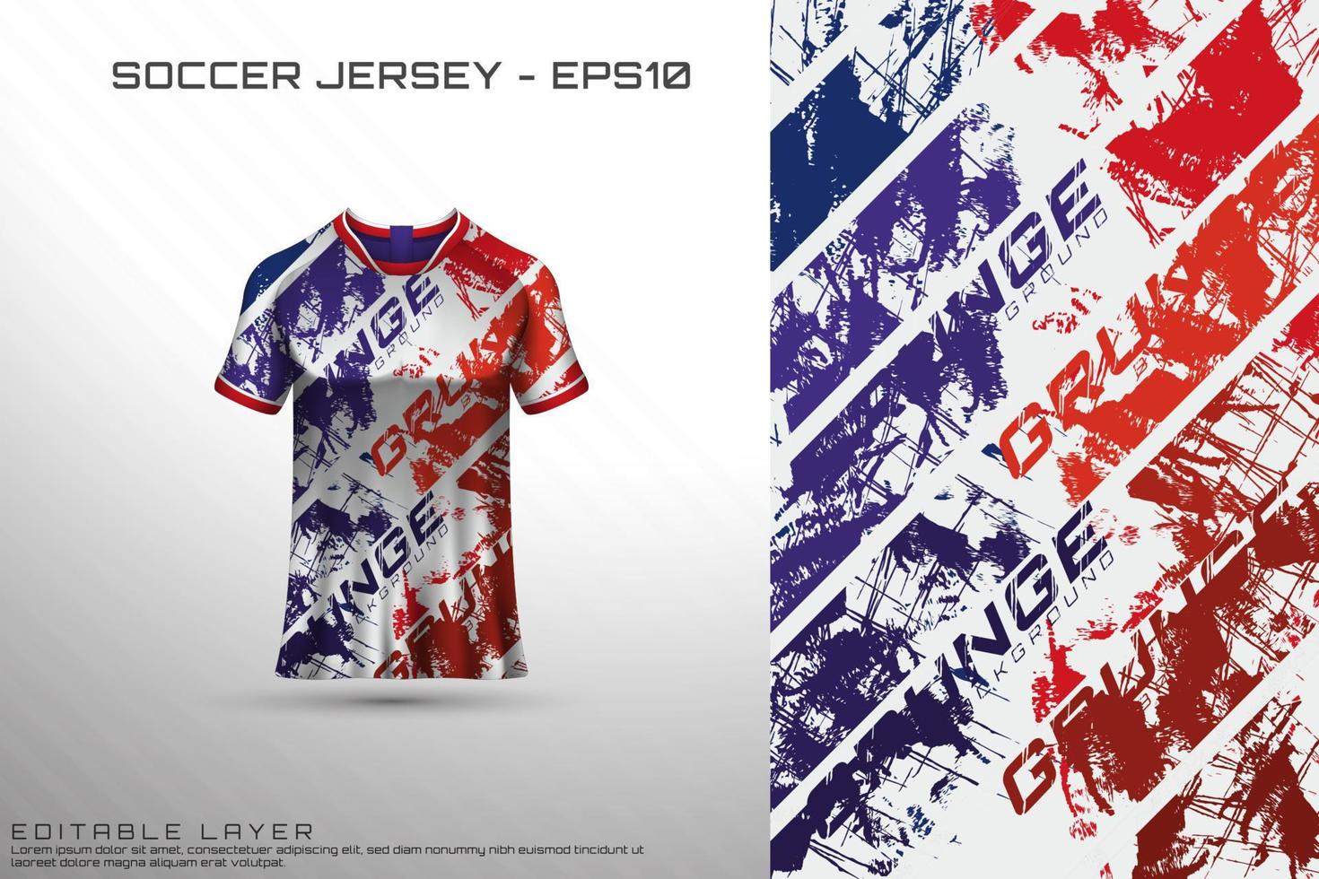 Sports jersey and t-shirt template sports jersey design vector mockup.