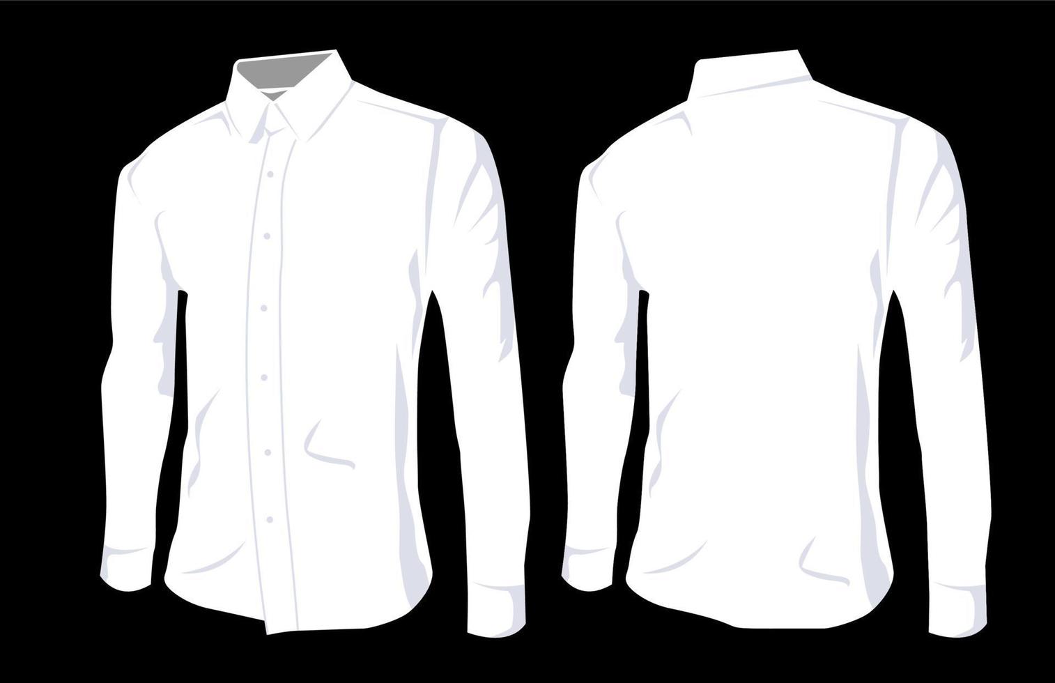 Shirt Template Realistic Whit... vector