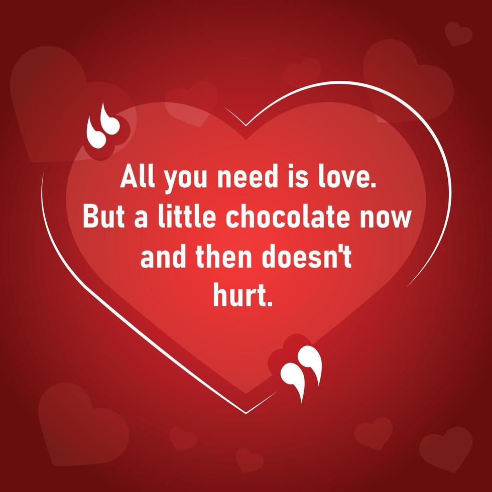 valentine day love and romantic quotes design part forty vector