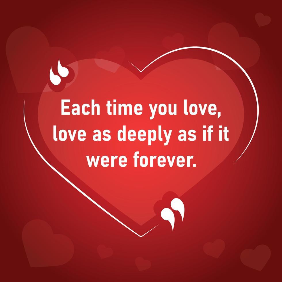 valentine day love and romantic quotes design part forty six vector
