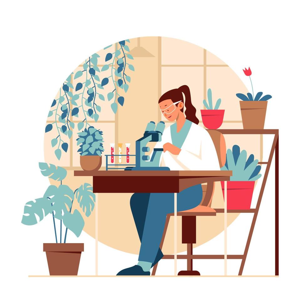 Botanical Research Concept vector