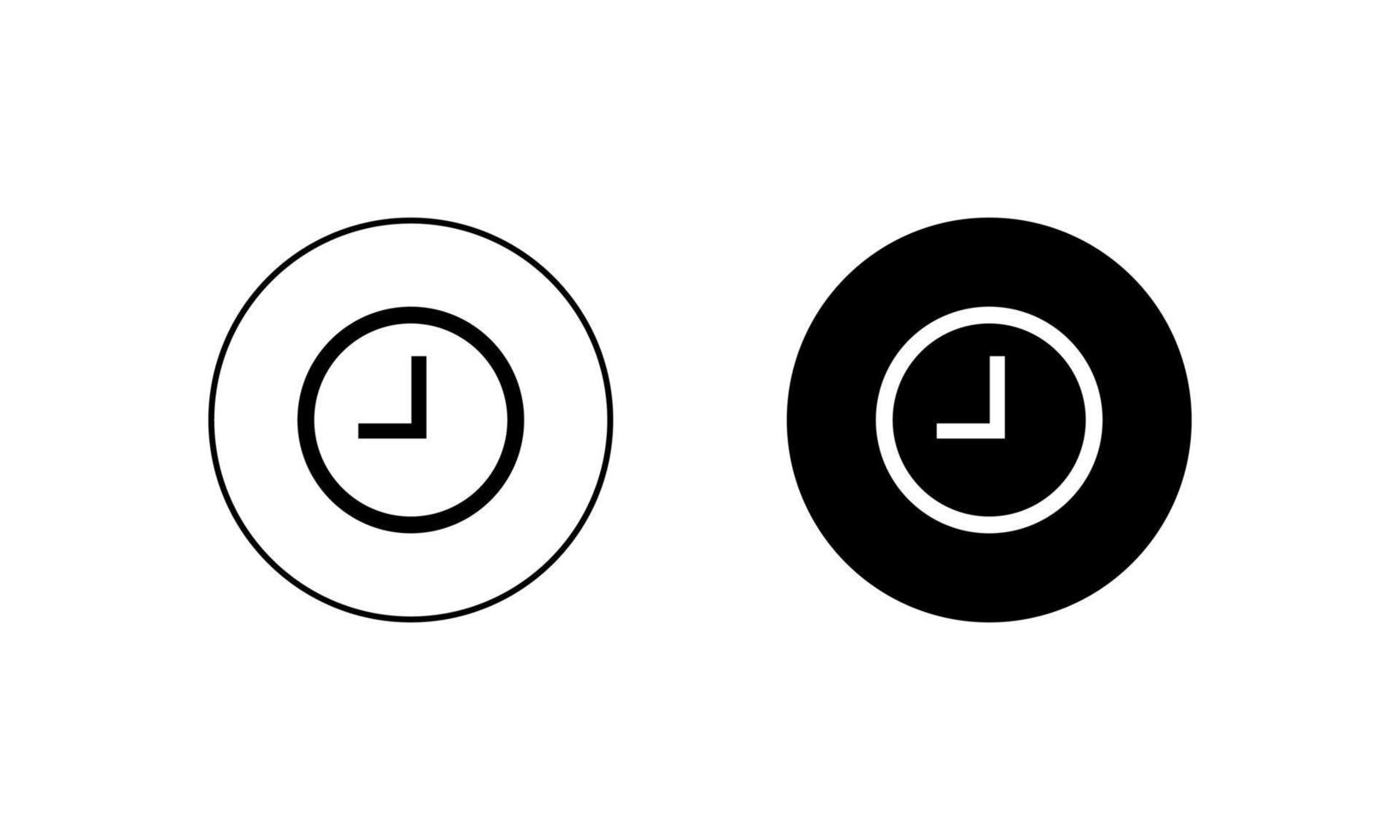 Pending Clock Icon Vector in Circle Shape