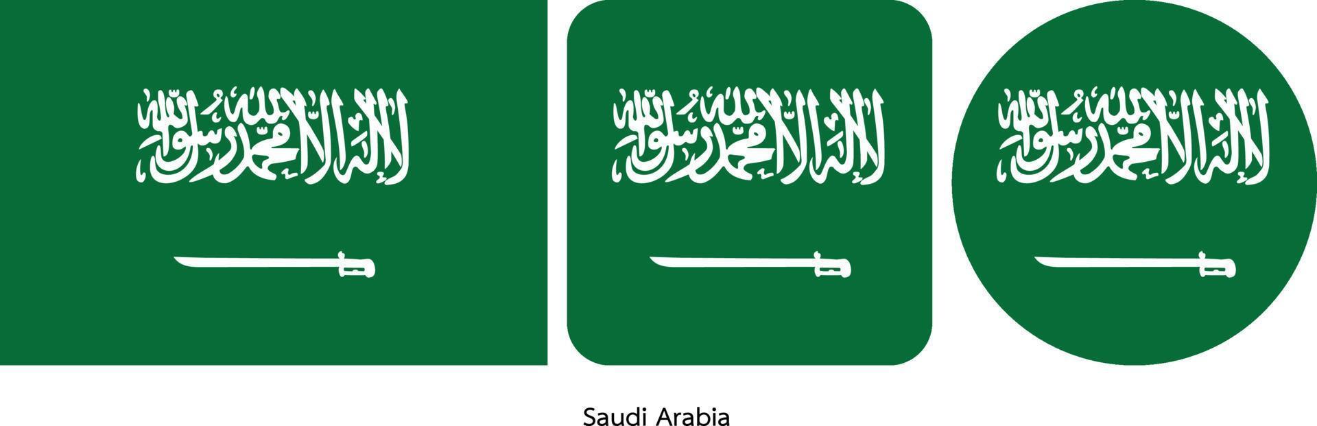 Saudi Arabia flag, vector illustration