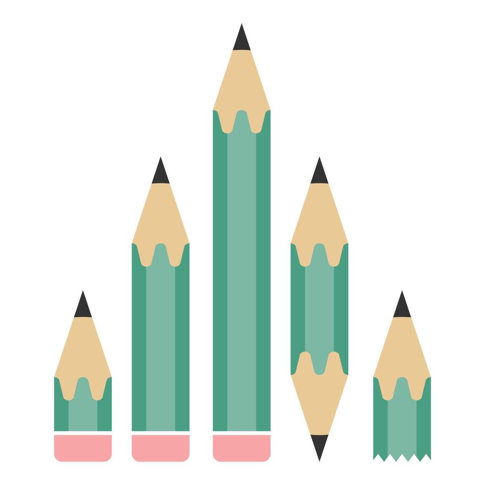 Pencil flat design vector isolated